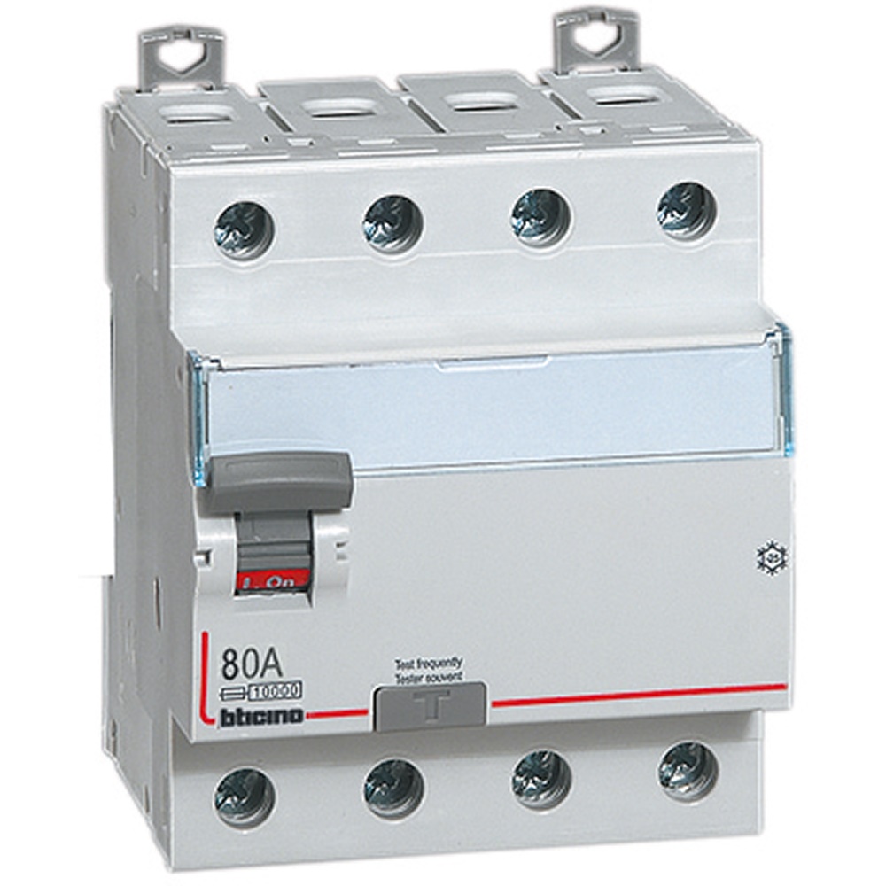 Interruttore differenziale salvavita tipo A-S 4 poli 80A 300mA 4 moduli