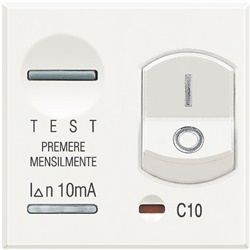 Interruttore magnetotermico differenziale 1P+N 10A 10mA per impianti civili e domestici