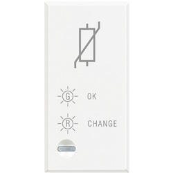 Scaricatore di tensione Axolute 230V limitatore sovratensione per impianti elettrici bianco