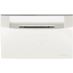 Mostrina tasca badge bianco Axolute per sistemi elettrici senza alogeni montaggio semplice resistente