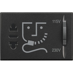 Presa rasoio 230V con trasformatore isolamento 3 moduli per bagno axolute