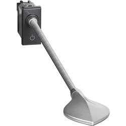 Lampada da lettura dimmerabile LED Axolute antracite con braccio flessibile per illuminazione direzionale letto