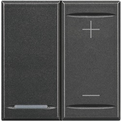 Dimmer Axolute 0-10V 300-600VA 2 moduli Antracite per controllo illuminazione