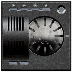 Sonda Axolute per controllo temperatura fan-coil riscaldamento raffrescamento 2 moduli scuro