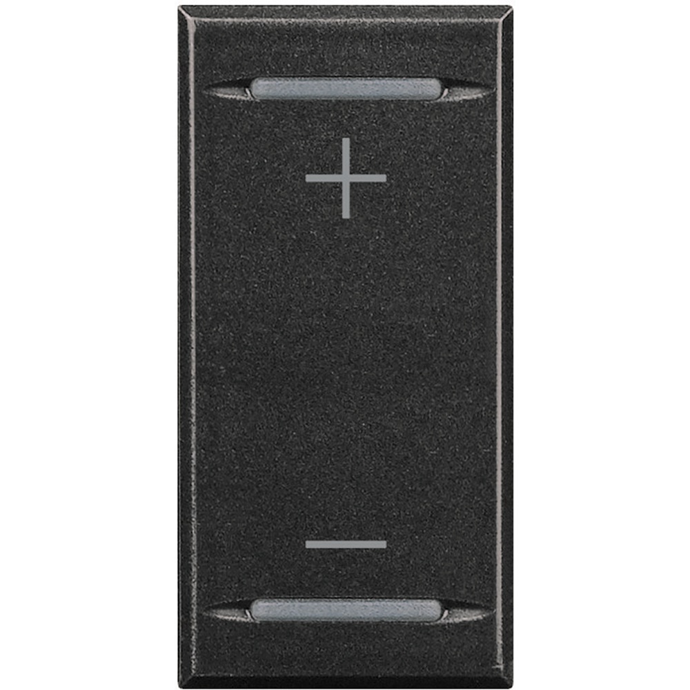 Copritasto dimmer 1 modulo AXOLUTE antracite alta qualità uso residenziale e professionale
