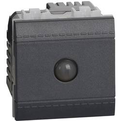 deviatore energy saving antracite con sensore IR 8m 160° per lampade 12-150W ideale corridoi box cantine