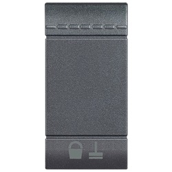Copritasto SCS comando basculante simbolo riordinare camera 1 modulo antracite