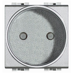 presa 2P 16A 250V standard Francia alveoli schermati Light Tech uso elettrico residenziale