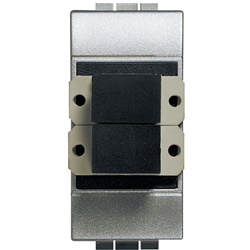 Connettore fibra ottica SC duplex modulari per postazione lavoro serie civile Livinglight Tech