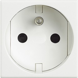 Presa elettrica 2P+T 16A autom. bianca standard Franco/Belga con morsetti automatici