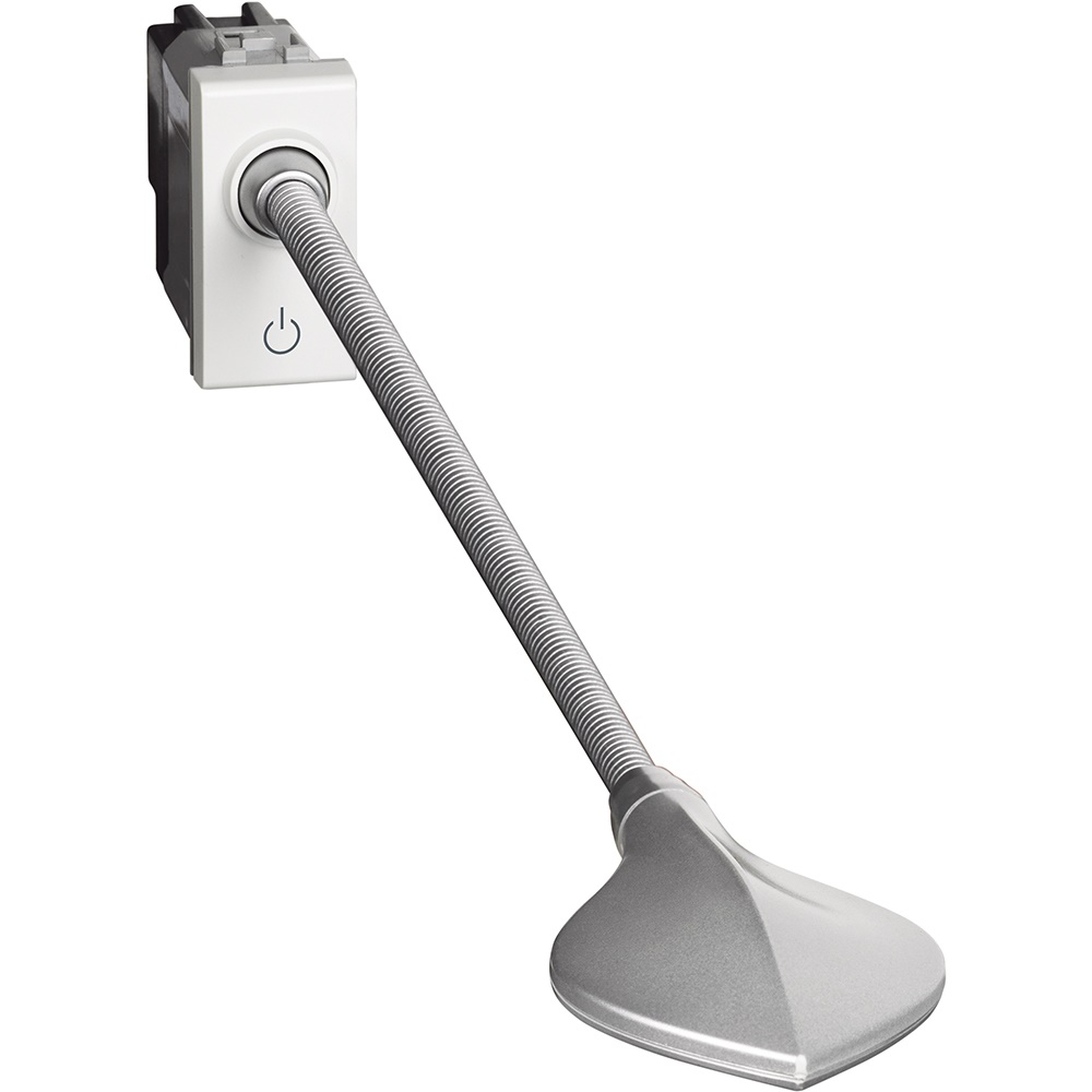 Lampada da lettura LED dimmerabile braccio flessibile 31 cm bianco per letto
