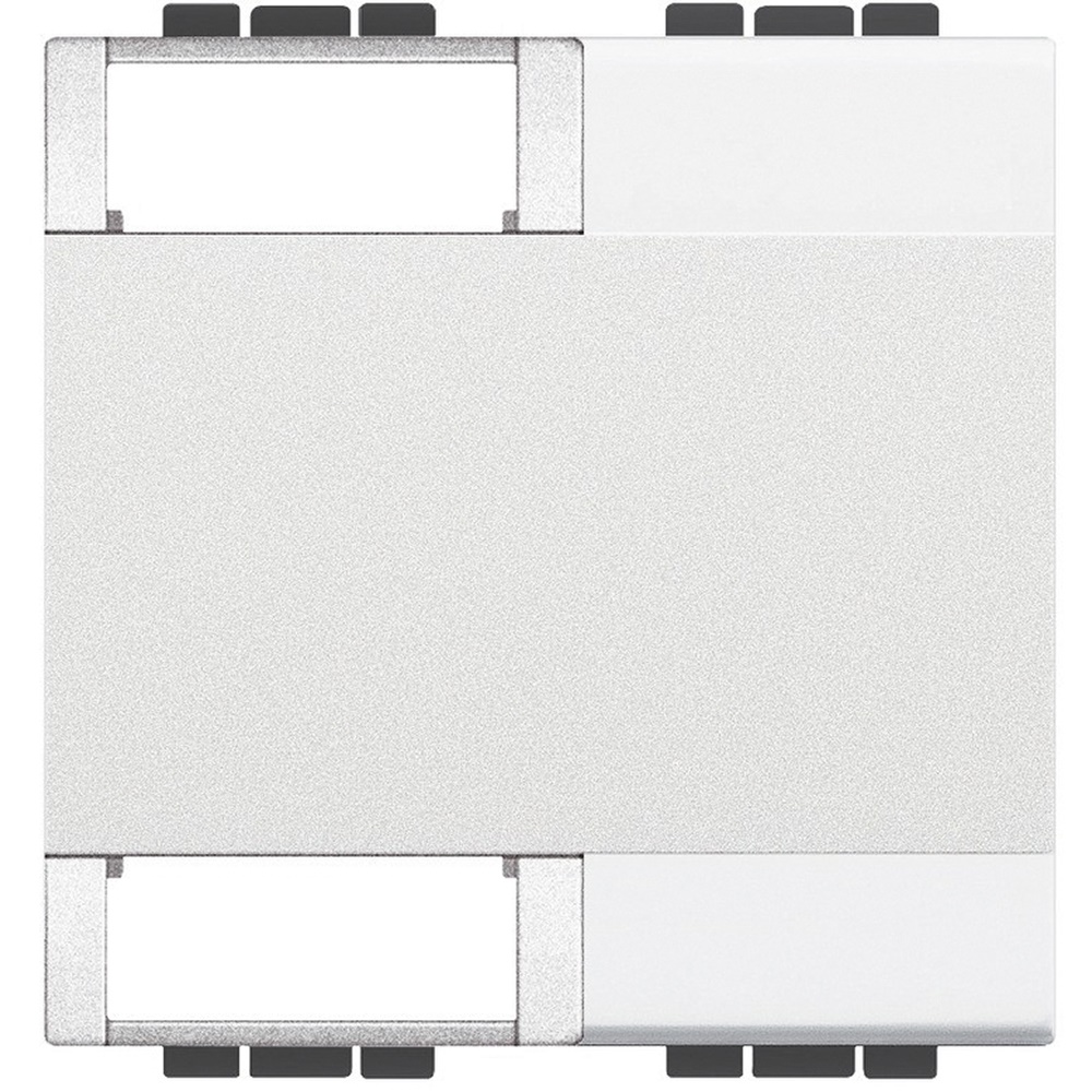 Copritasto Livinglight personalizzabile 2 moduli 2 funzioni bianco per impianti elettrici