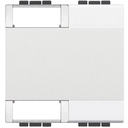 Copritasto Livinglight personalizzabile 2 moduli 2 funzioni bianco per impianti elettrici