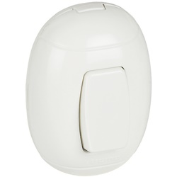 Kit Oval pulsante unipolare 10A bianco per impianti elettrici