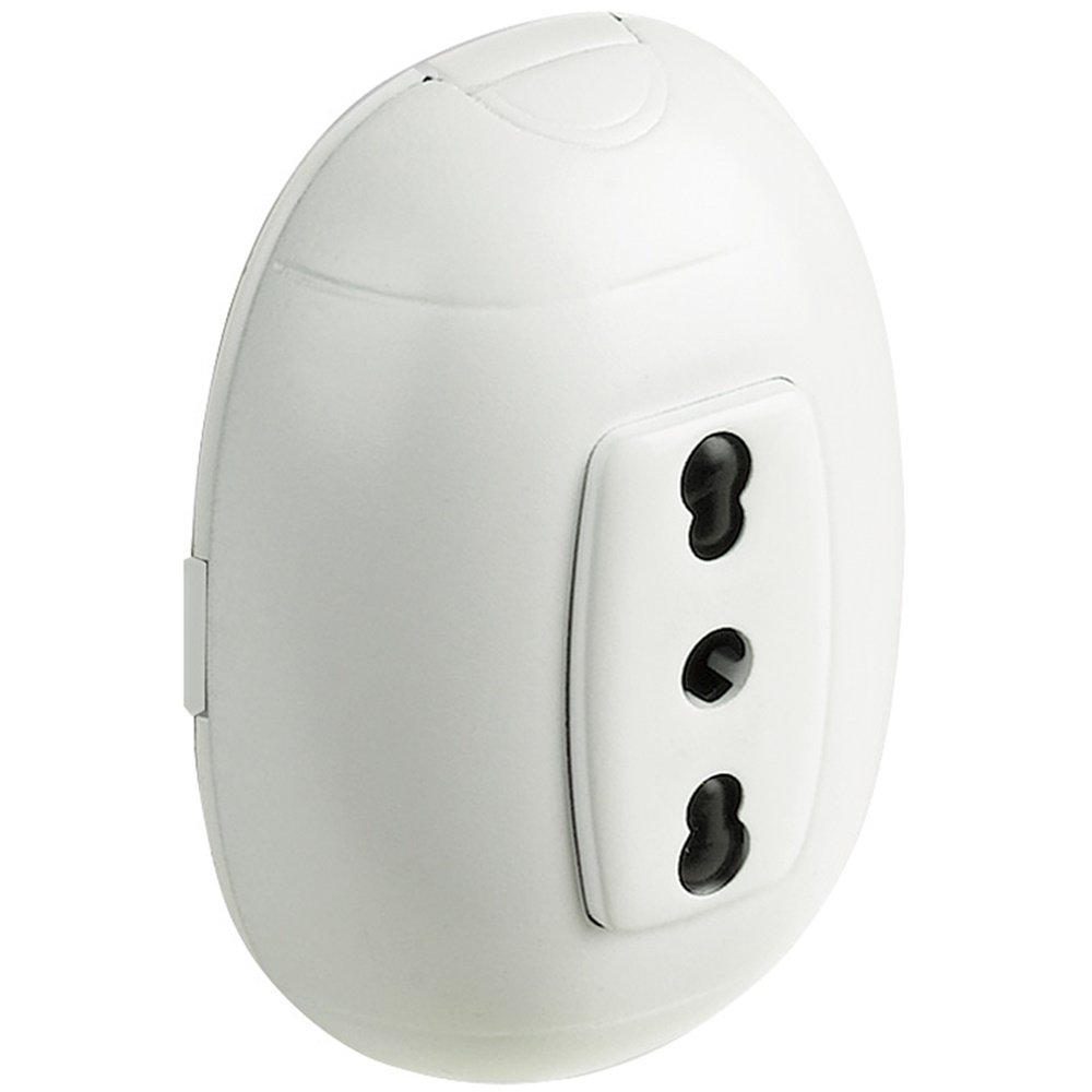 Presa bipasso 2P+T 10/16A bianca kit Oval installazione domestica e ufficio