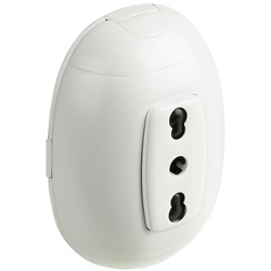 Presa bipasso 2P+T 10/16A bianca kit Oval installazione domestica e ufficio