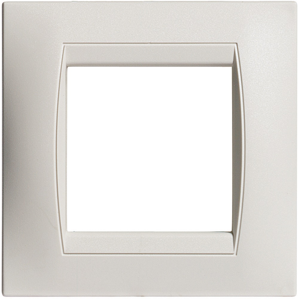 Placca incasso 2 moduli orizzontali bianca per impianti elettrici interni