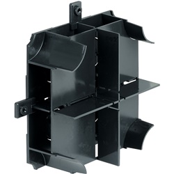 Fondo raccordo a X 120x60 mm per canale elettrico interlink, connessioni sicure e durature, installazioni impianti elettrici