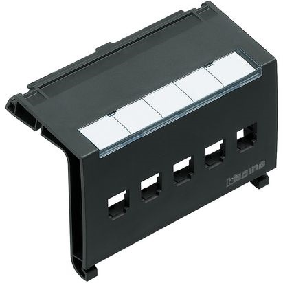Supporto torrette RJ45 110 per 5 moduli installazioni rete e comunicazione professionale