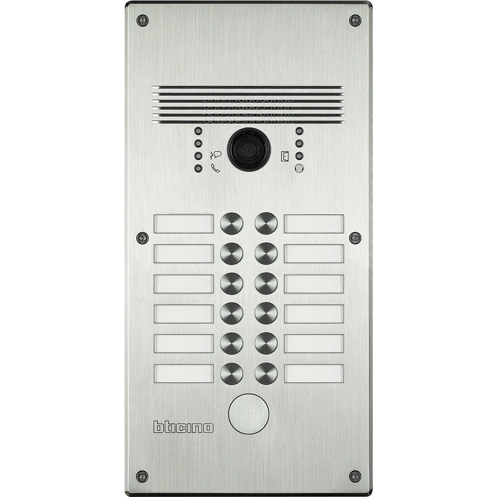 Pulsantiera antivandalo inox 12 pulsanti chiamata per citofonia controllo accessi residenziale commerciale