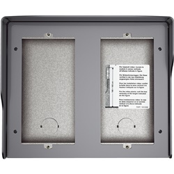 Scatola superficiale 4 moduli con tetto antipioggia per installazioni elettriche e videocontrollo