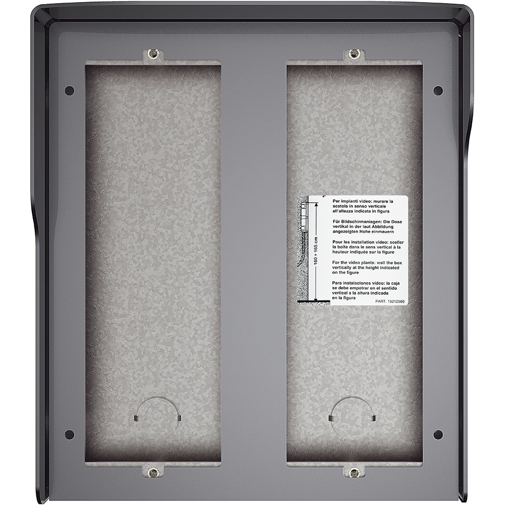 Scatola superficiale 6 moduli con tetto antipioggia finitura Allstreet per impianti elettrici a parete
