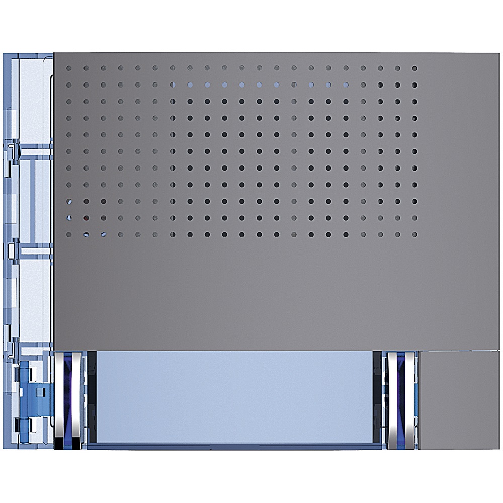 Porta base doppia fila 2 pulsanti modulare Allstreet per impianti elettrici professionali