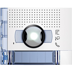 Frontale A/V grandangolare doppia fila 2 pulsanti finitura Allwhite per impianti elettrici incasso