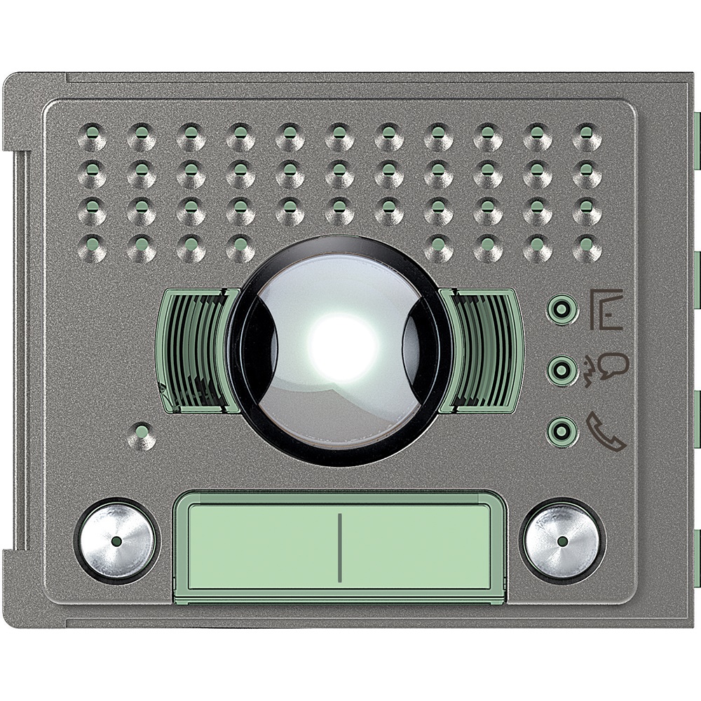 Modulo videocitofonico incasso grandangolare doppia pulsantiera per controllo accessi Robur