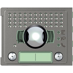Modulo videocitofonico incasso grandangolare doppia pulsantiera per controllo accessi Robur