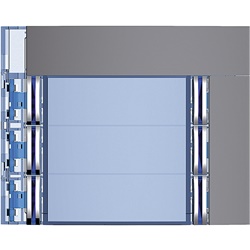 Frontale 6 pulsanti doppia fila Allstreet controllo elettrico incasso professionale