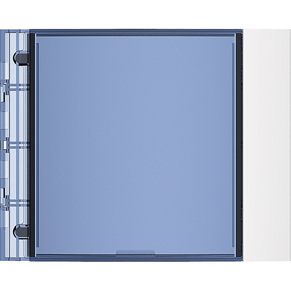 Frontale targa Allwhite bianco montaggio incasso design compatto per applicazioni elettriche modulari