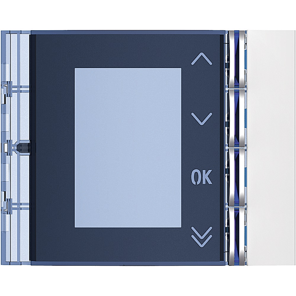 Frontale display bianco montaggio incasso unità modulare compatta per installazioni elettriche
