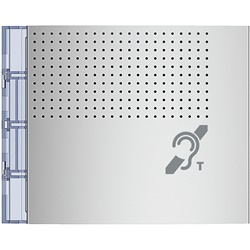 Frontale Teleloop Sintesi Vocale Allmetal Montaggio Incasso Accessibilità Uditiva