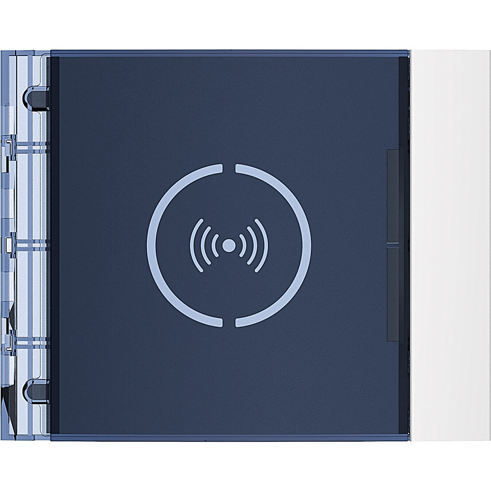 Frontale lettore di prossimità RFID Allwhite compatto per controllo accessi installazioni a incasso