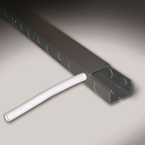Canalina metallica preforata 80x40 mm acciaio zincato protezione cavi elettrici industriale civile