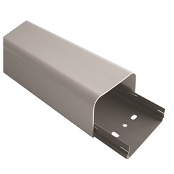 Canalina condizionamento 125x75 mm copertura avvolgente resistente per impianti elettrici civili e industriali