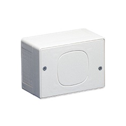 Scatola derivazione plastica bianca 125x90x65 mm per impianti elettrici residenziali e commerciali