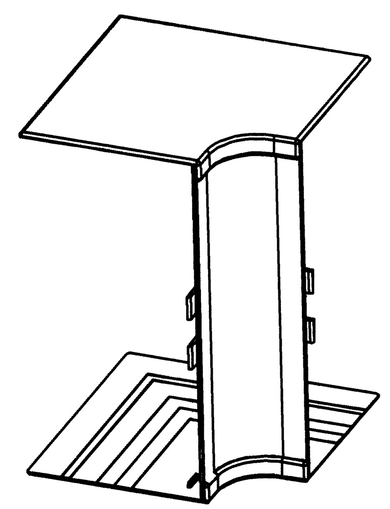 Angolo interno 80x60 mm verniciato bianco RAL 9010 per canalizzazioni elettriche residenziali e commerciali