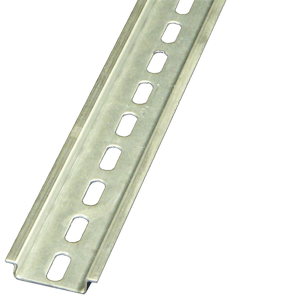 Guida Sendzimir zincata 15x10x5,5 cm forata 4 mm per fissaggi strutturali ed elettrici