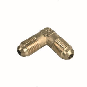 Raccordo ottone gomito maschio-maschio 3/8 per impianti idraulici ed elettrici