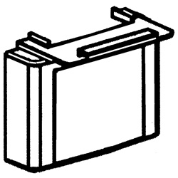Adattatore scatola porta automatica modello 9010 fissaggio sicuro installazione elettrica