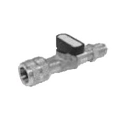 Rubinetto 5/16 F x 1/4 M per gas R410A controllo flusso impianti climatizzazione refrigerazione