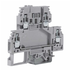 Morsetto a vite 4mm2 portafusibile a lama 2-piani colore beige per installazioni elettriche