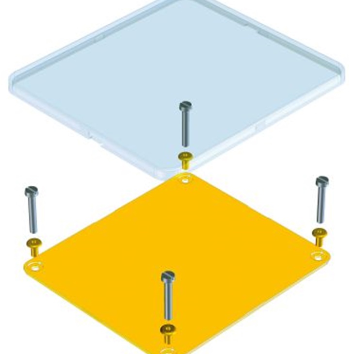 TA100060Y TAG BOARD QUAD. 100X60 YE