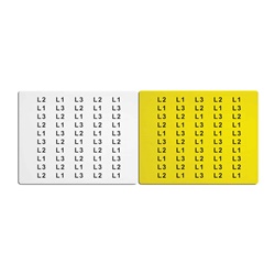 Targa adesiva gialla 9x20mm TA209AY