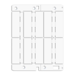 Targhetta bianca 50x15mm TA5015W