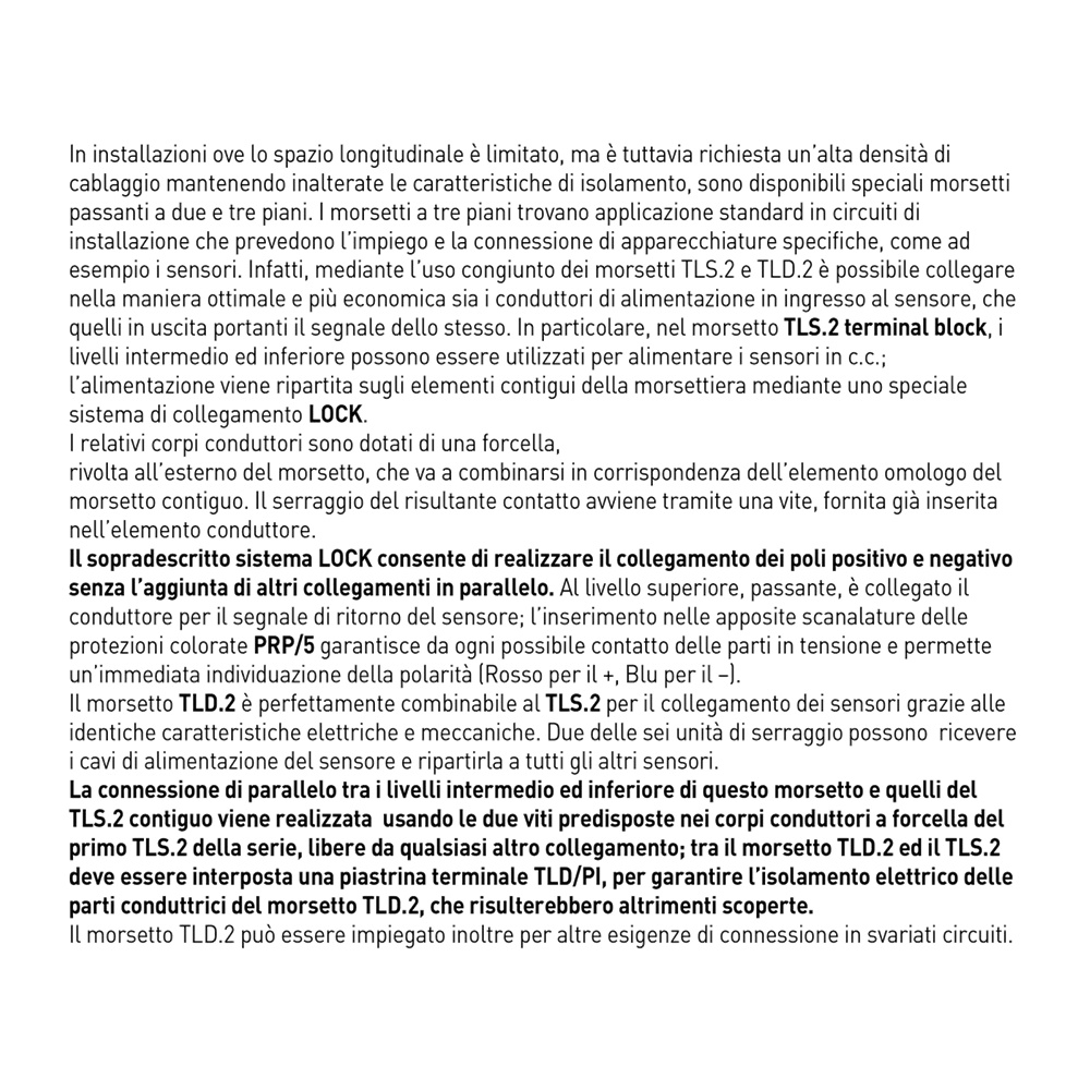 TLS.2/GR   MORSETTO PER SENSORI