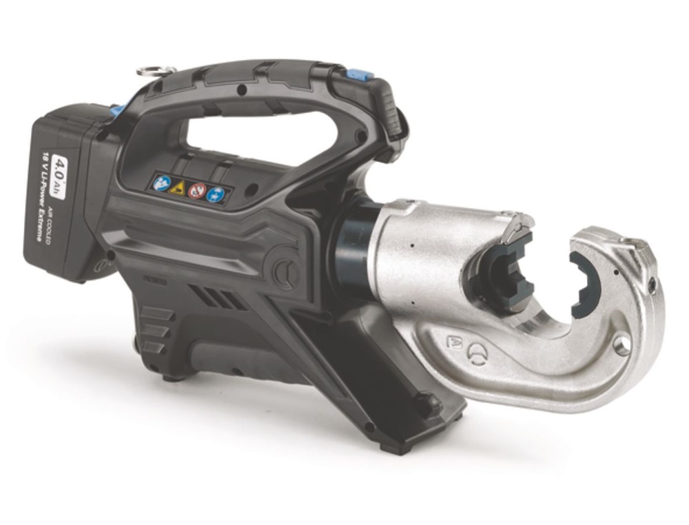Crimpatrice oleodinamica batteria 400 mm² apertura 42 mm ergonomica