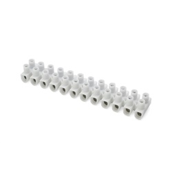 Morsettiera 12 poli in polipropilene per impianti elettrici civili e industriali 1,5-2,5 mm² 450 V